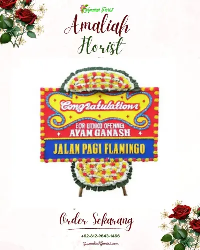 Bunga Papan Congratulation di Pasar Lama